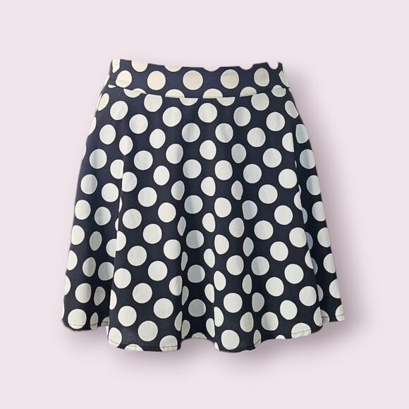 Forever 21 Polka Dot Skater Skirt Size M - Picture 1 of 5
